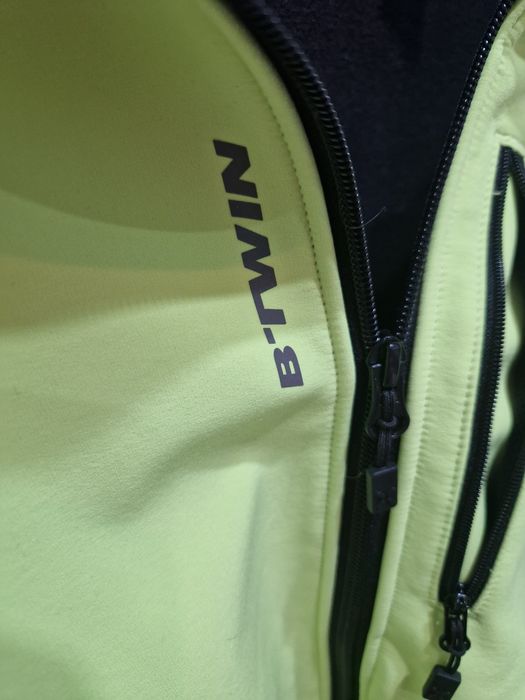 Kurtka rowerowa B-TWIN ciepła odblaskowa  2XL