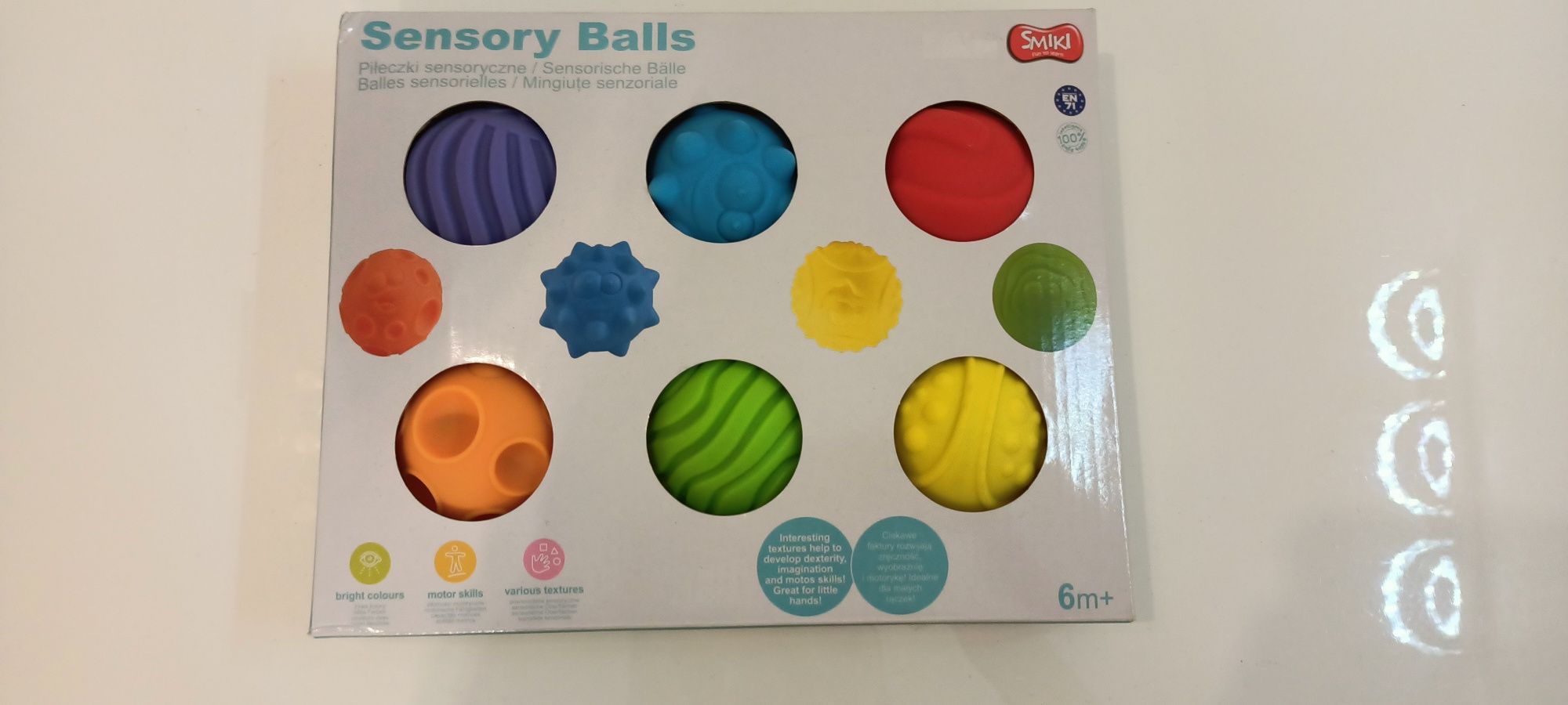 Nowa, oryginalnie zapakowana zabawka sensoryczna dla niemowląt - kulki