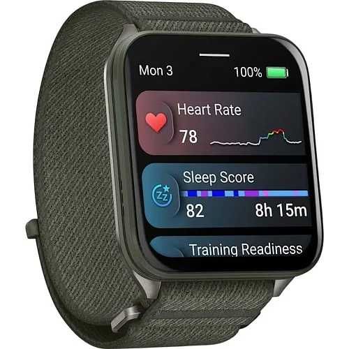 Garmin Venu X1 Moss with Titanium Caseback and Moss ComfortFit Nylon