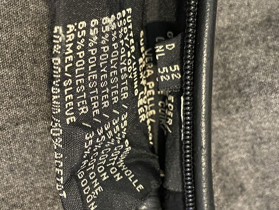 Trapper rozm 52 XL męska skóra kurtka skórzana ze skóry czarna Vintage