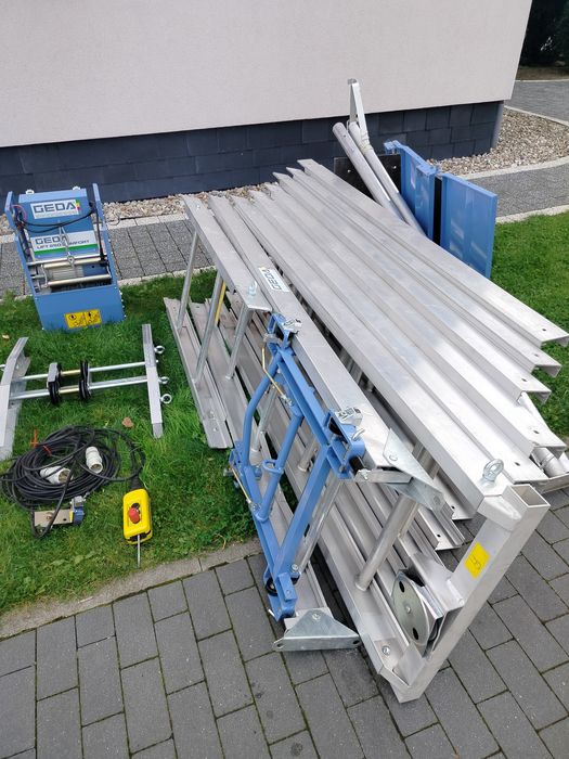 Winda dekarska geda lift drabina dekarska wyciąg dekarski