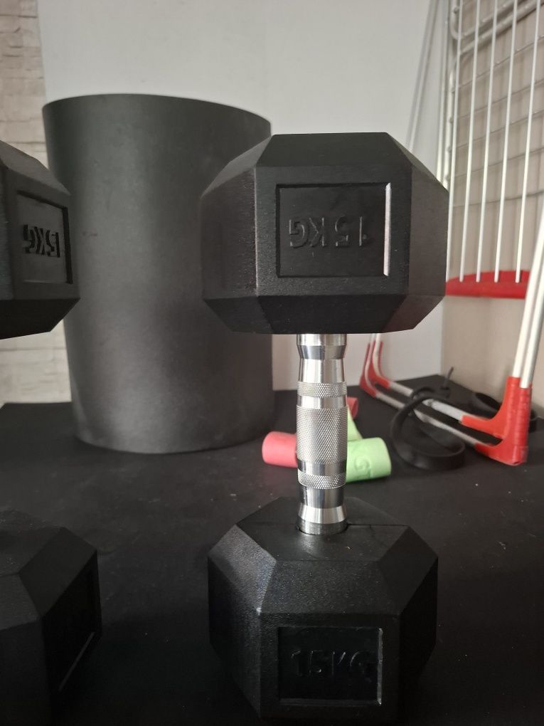 Halteres Hexagonais Novos  Individuais Titanium Strengh