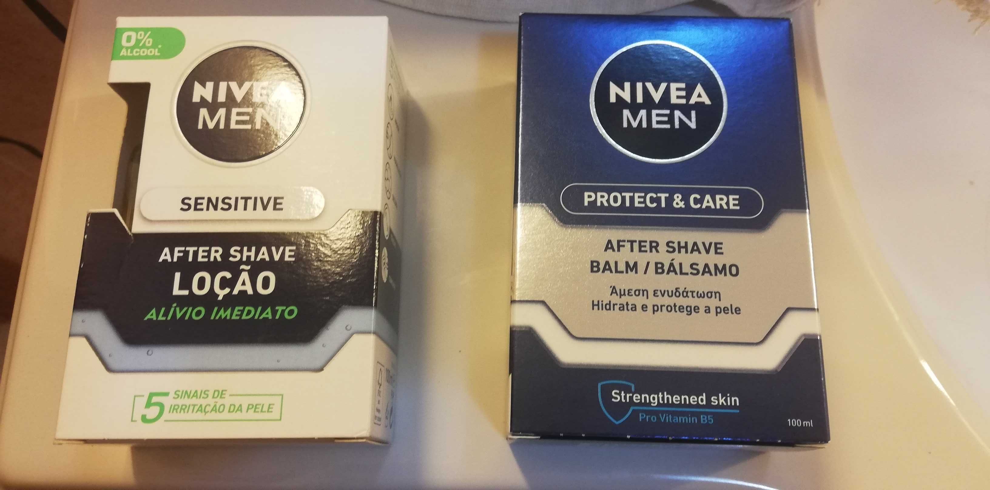 After shave / balsamo - creme depois da barba - Nivea - Sensitive etc