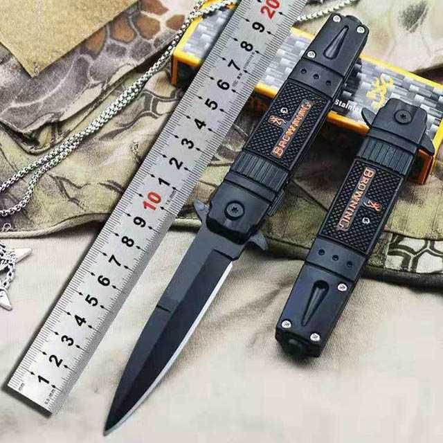 Nóż scyzoryk taktyczny BROWNING Hunter BLACK BR5