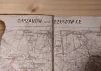 Mapa sztabowa Chrzanów i Krzeszowice 1914 Niemcy Austro-Węgry I wojna