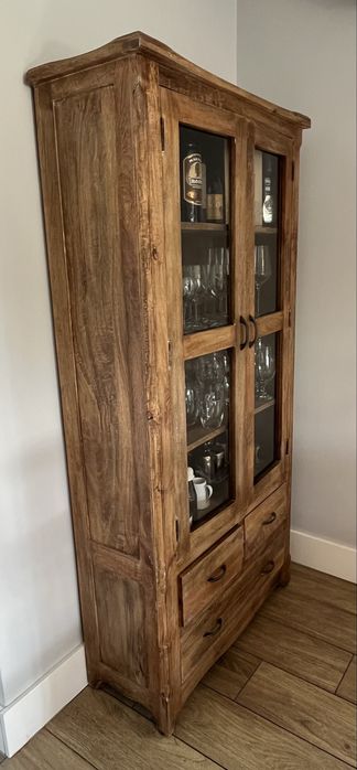 Witryna Drewniana Przeszklona Drzewo Mango Artistico