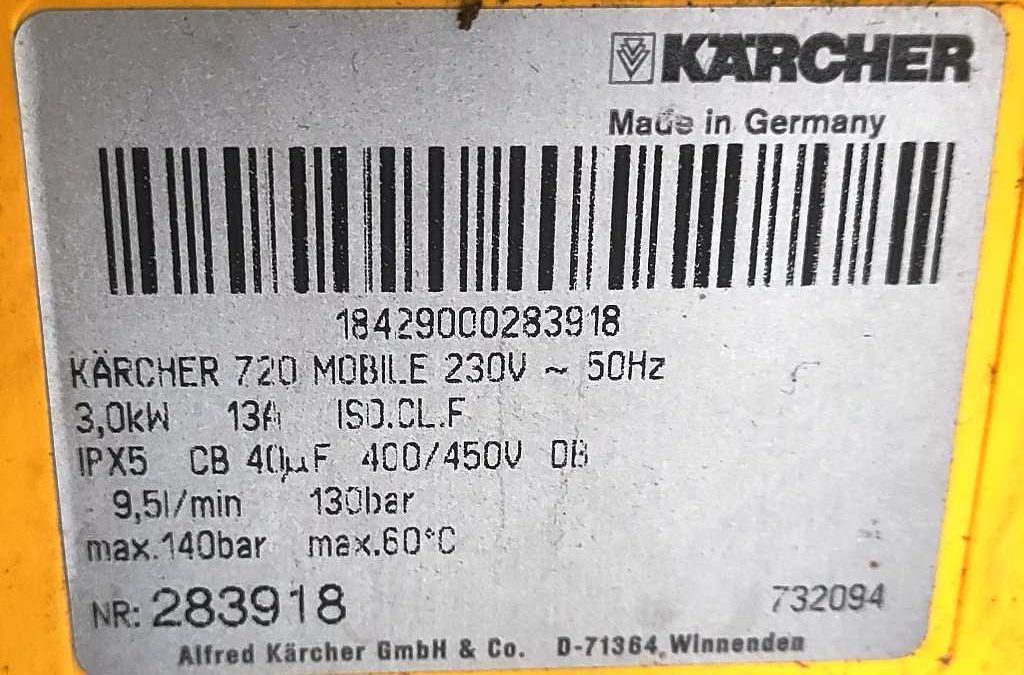 Myjka Karcher 720 Mobile  gwarancja