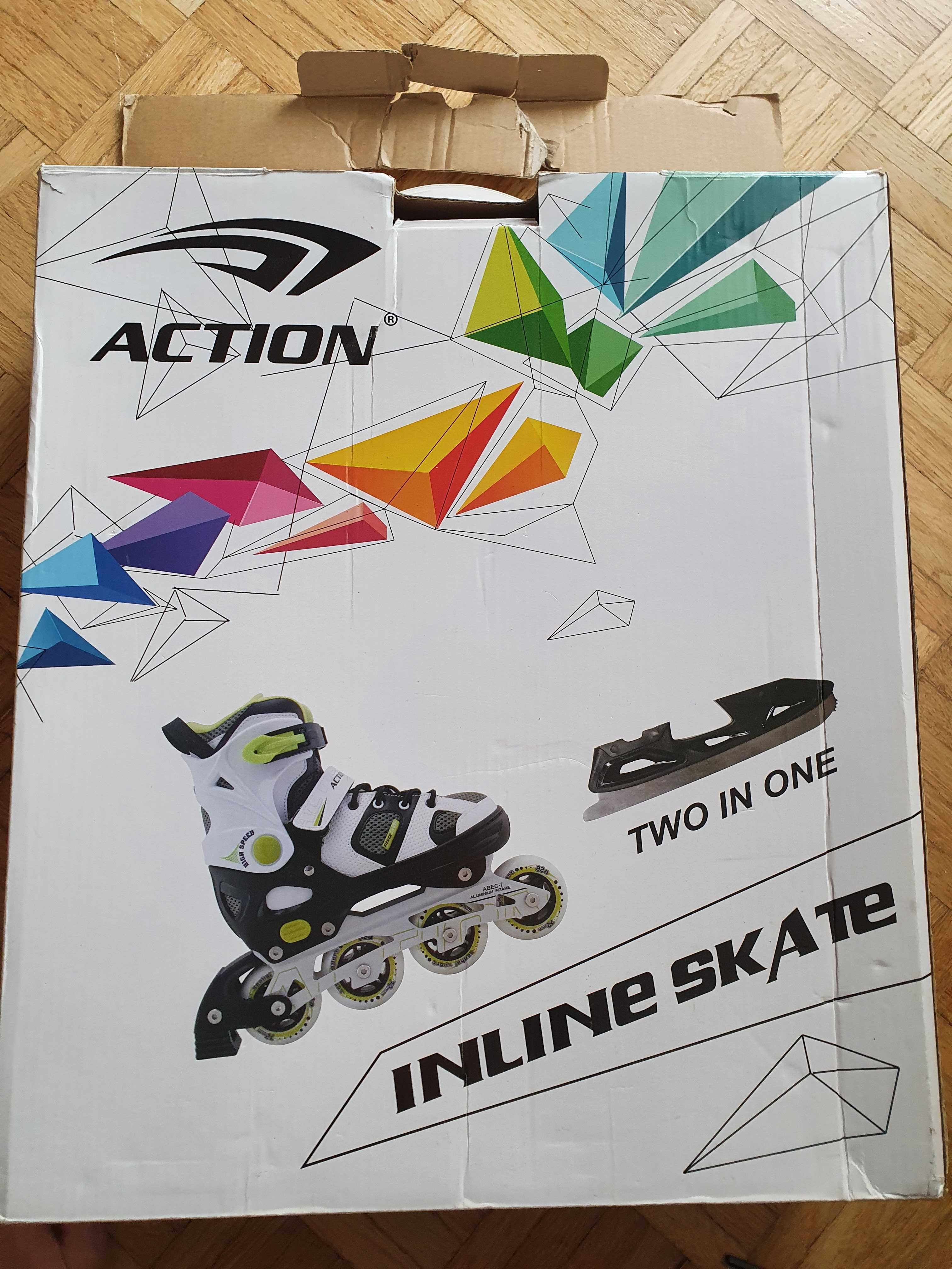 Łyżworolki Action 2w1