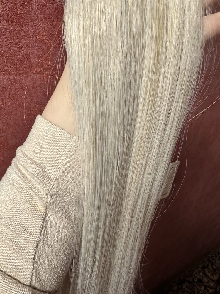 Волосы,волосся,хвіст 75 см блонд