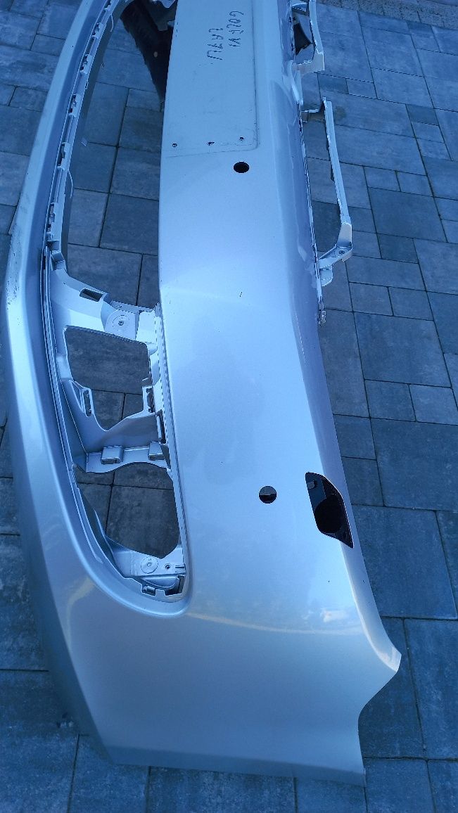 Vw golf vi 6 zderzak przód przedni  spryski czujniki srebrny la7w