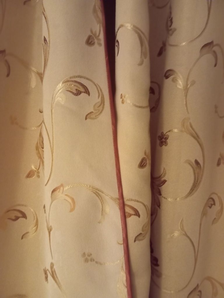 Zasłony retro 2 szt i lambrekin