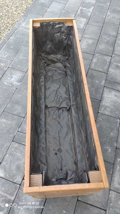 Donica ogrodowa drewniana, dąb winchester