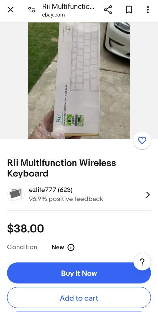 Безпровідна клавіатура Rii i9 Ultra Slim Bluetooth Keyboad