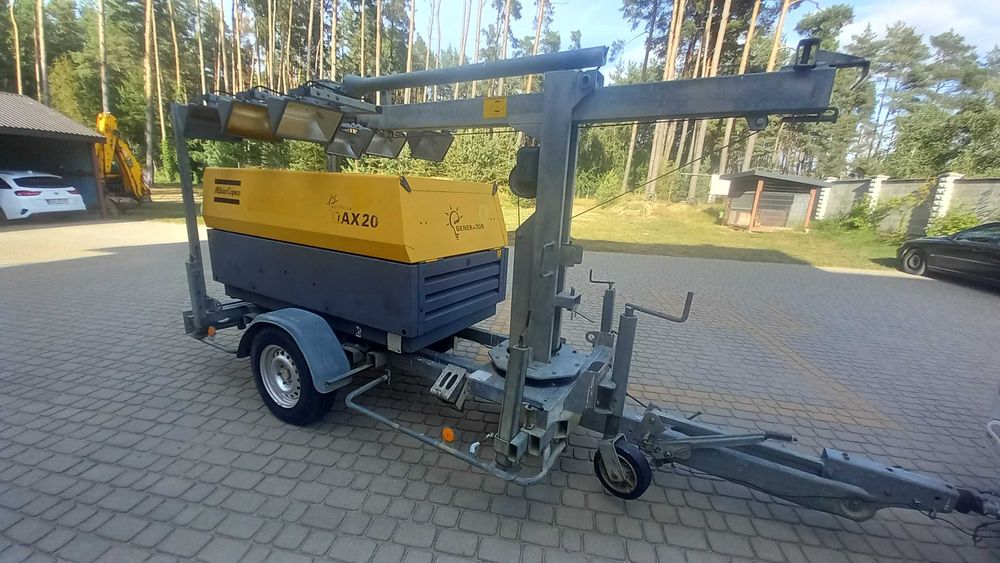 agregat prądotwórczy generator maszt atlas copco qax 20