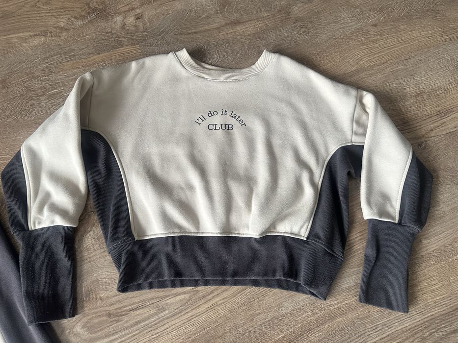 Sinsay dres 146 spodnie bluza 140 komplet set dresy