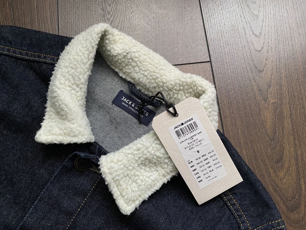 Куртка джинсова Jack & Jones шерпа