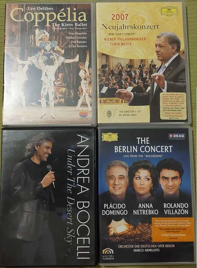 Dvds de Dança, Ballet e Musica Clássica, desde 6€