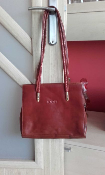 Torebka damska skórzana firmy Joop, brązowa