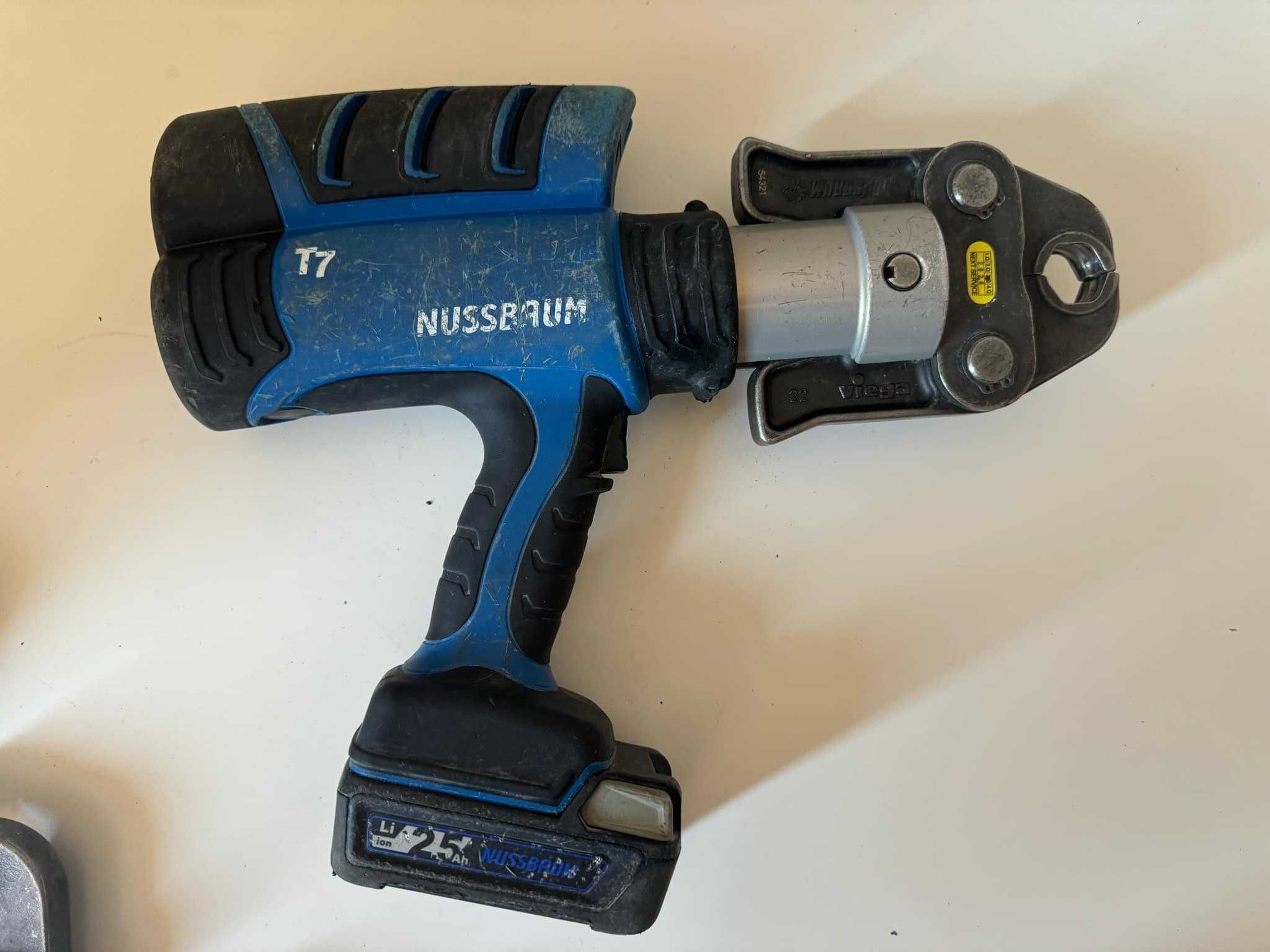 Aku Zaciskarka hydrauliczna Nussbaum t7 Geberit Novopress Rems Viega