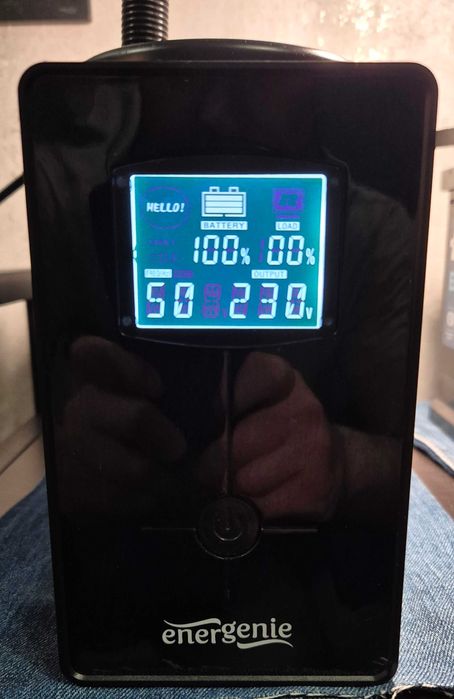 ДБЖ EnerGenie Pro 850 VA LCD (EG-UPS-032) 510 Вт Новий акумулятор
