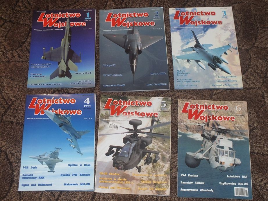 Czasopismo Lotnictwo Wojskowe z lat 1998-03