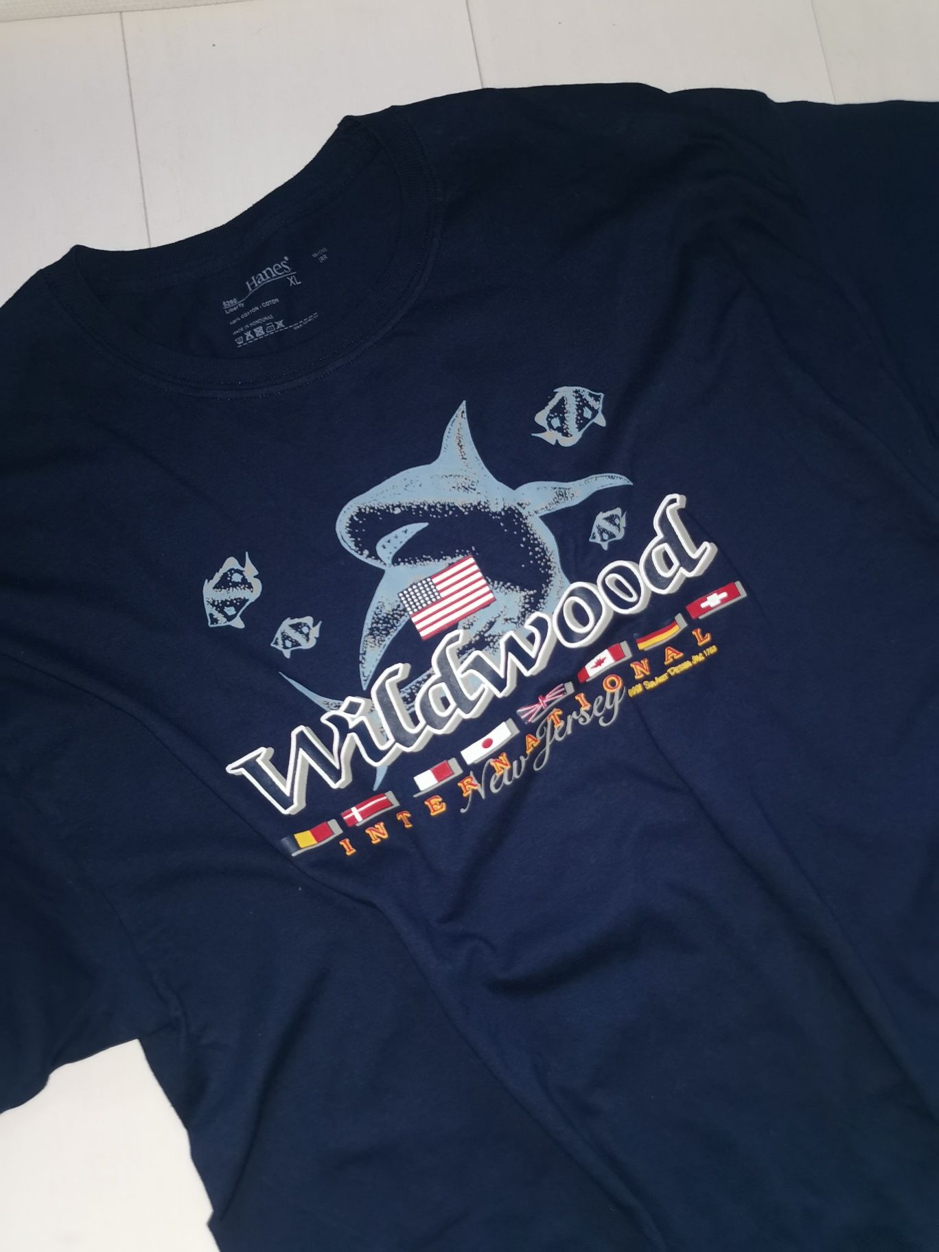 Wildwood xxl nowa granatowa koszulka t-shirt bawełna