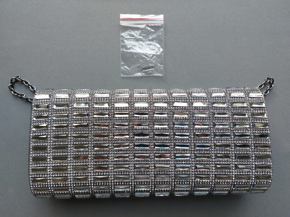 Torebka kopertówka Aldo srebrna