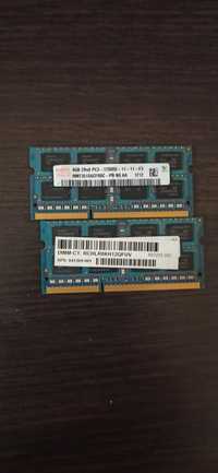 Оперативная память для ноутбука  Hynix DDR3-1600(800 МГ ц)  2 планки п