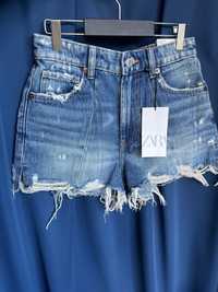 Zara nowe szorty spodenki damskie jeansowe S