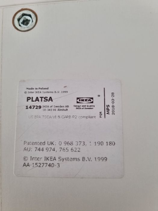 Szafa Ikea Platsa