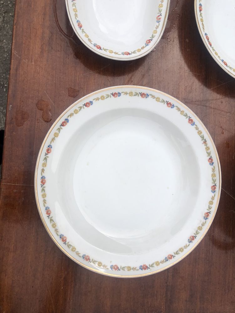 Porcelana vintage PRL zestaw głębokich talerzy