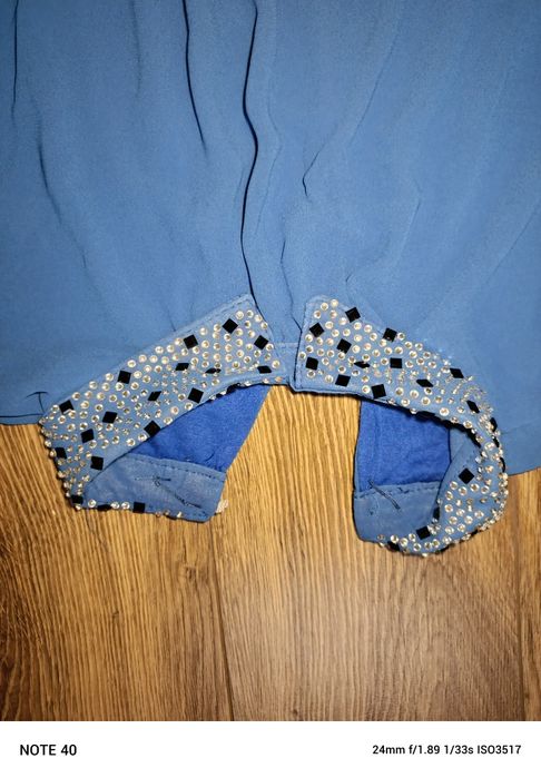 Wyprzedaż Elegancka tiulowa bluzka Święta r. M