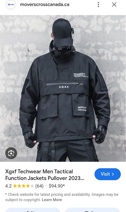 ХЛ/ ХХЛ розмір X.G.X.F Techwear Tactical Jacket куртка анорак новий