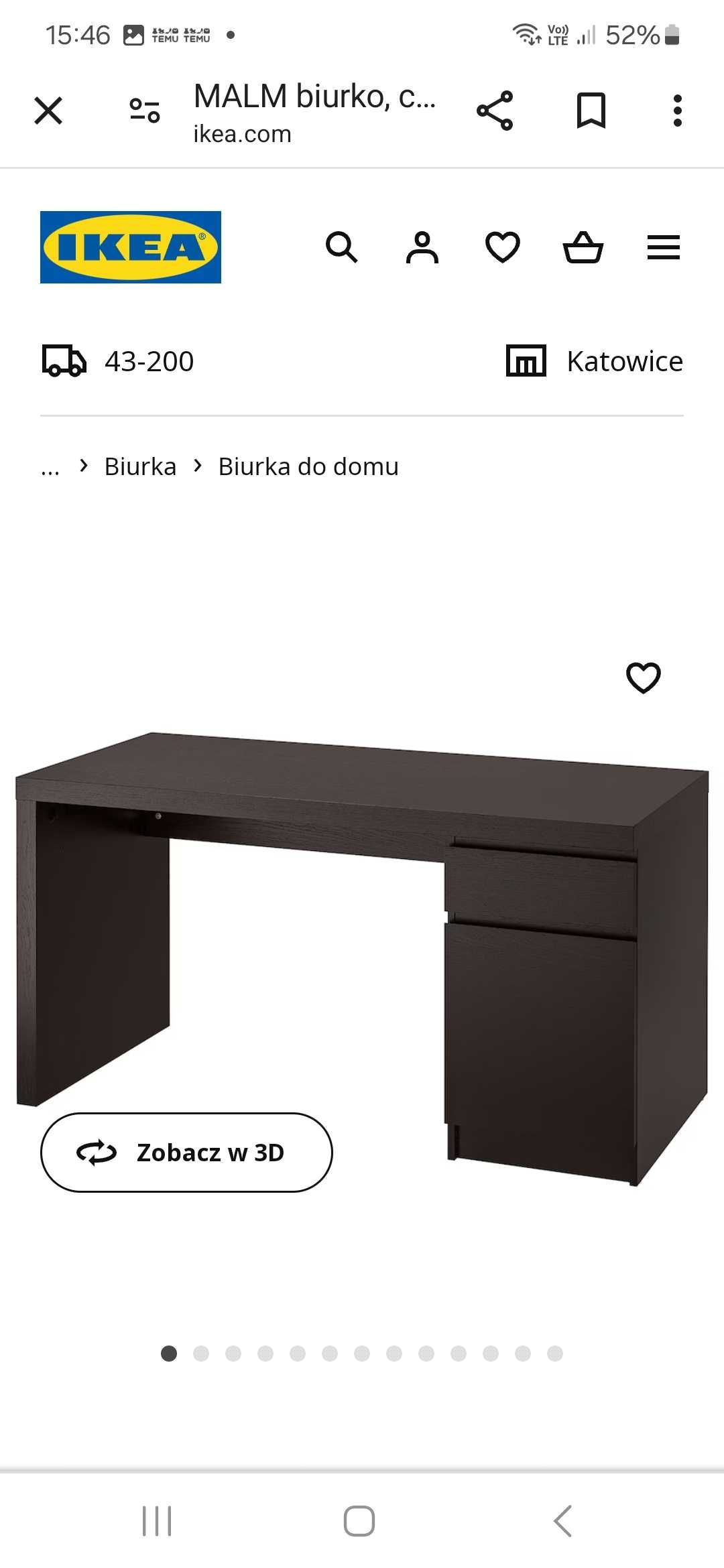 Biurko Malm Ikea