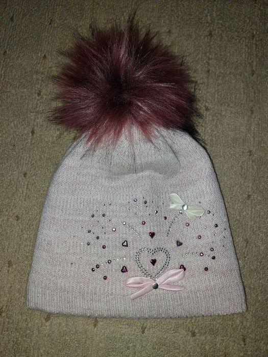 Шапки разные шапочки деми зима на девочку 5-10 лет рубчик демисезонные