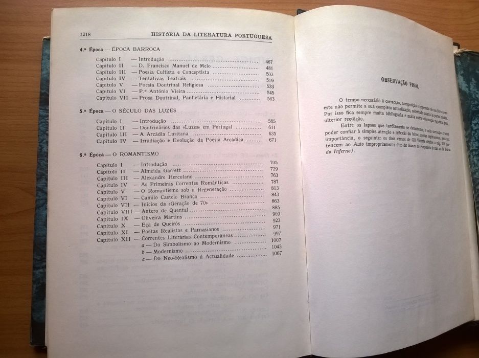 História da Literatura Portuguesa - A. J. Saraiva e Óscar Lopes