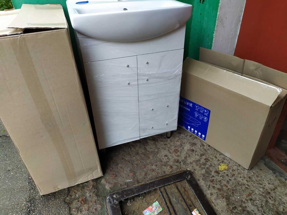 Тумба с шуфлядами Умывальник (55 см.) в ванную комнату.