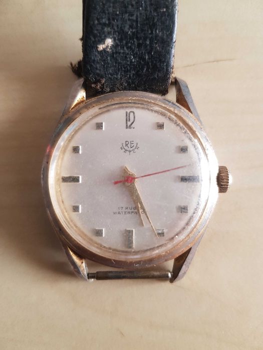 Zegarek nareczny zabytkowy antyk vintage RE WATCH 17 RUBIS Automat