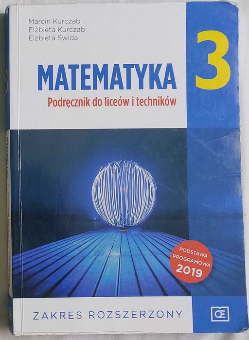 Matematyka 3 - podręcznik zakres rozszerzony Pazdro