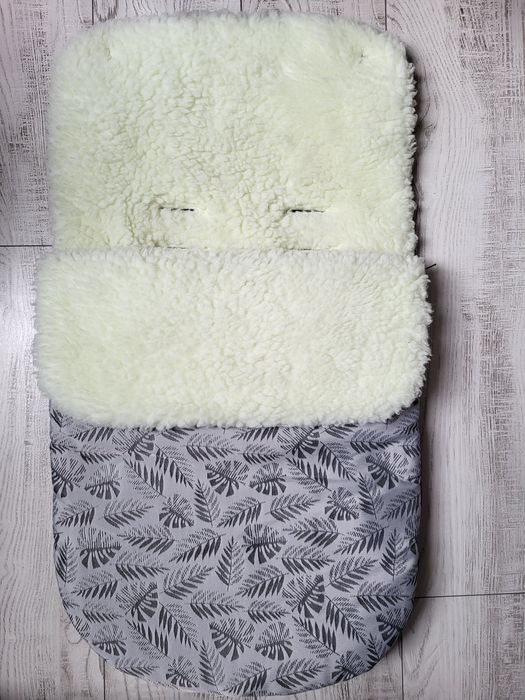 Śpiworek zimowy spacerówka nosidełko fotelik wełna jak nowy