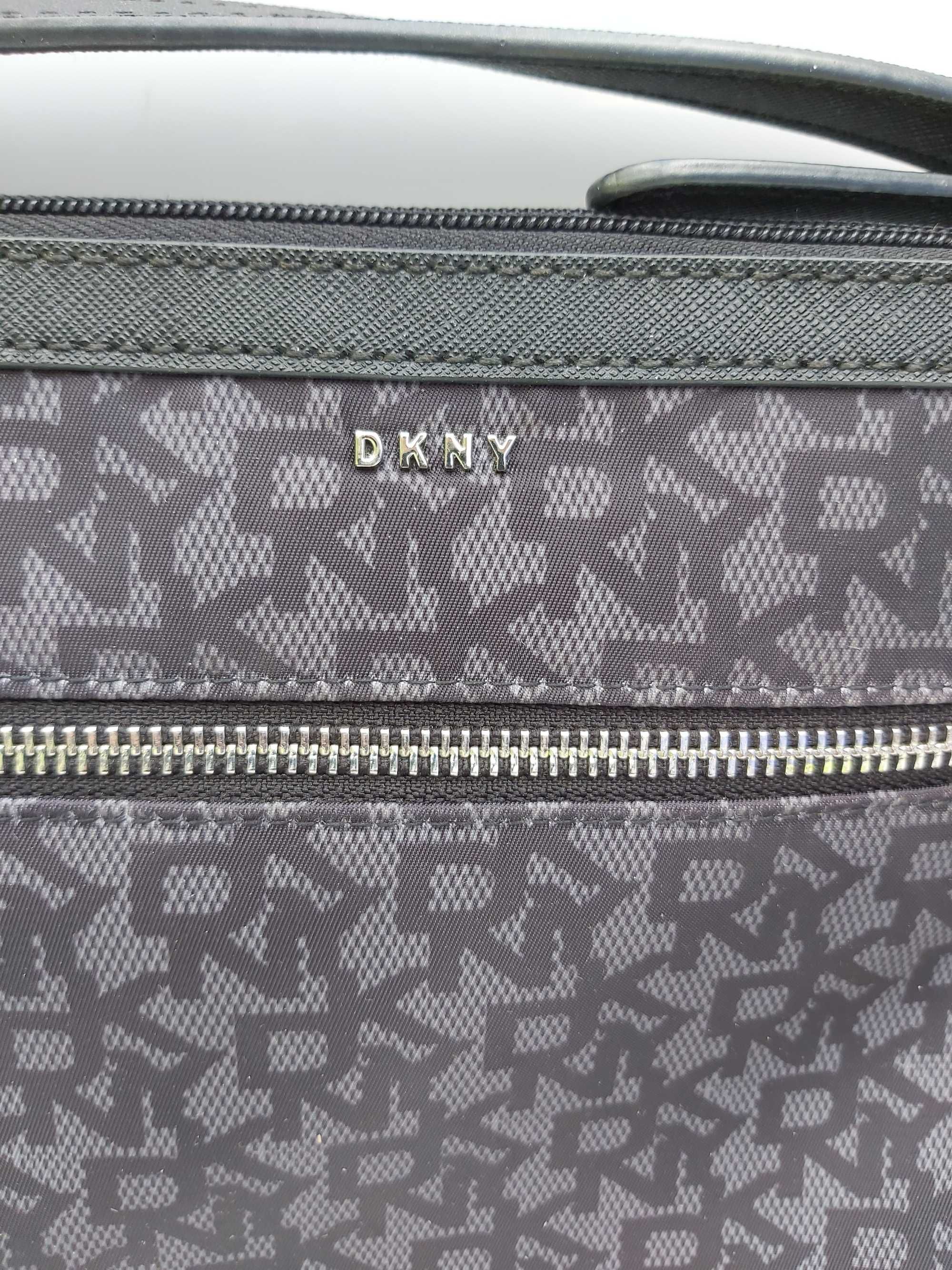 Torebka listonoszka DKNY monogram torba saszetka