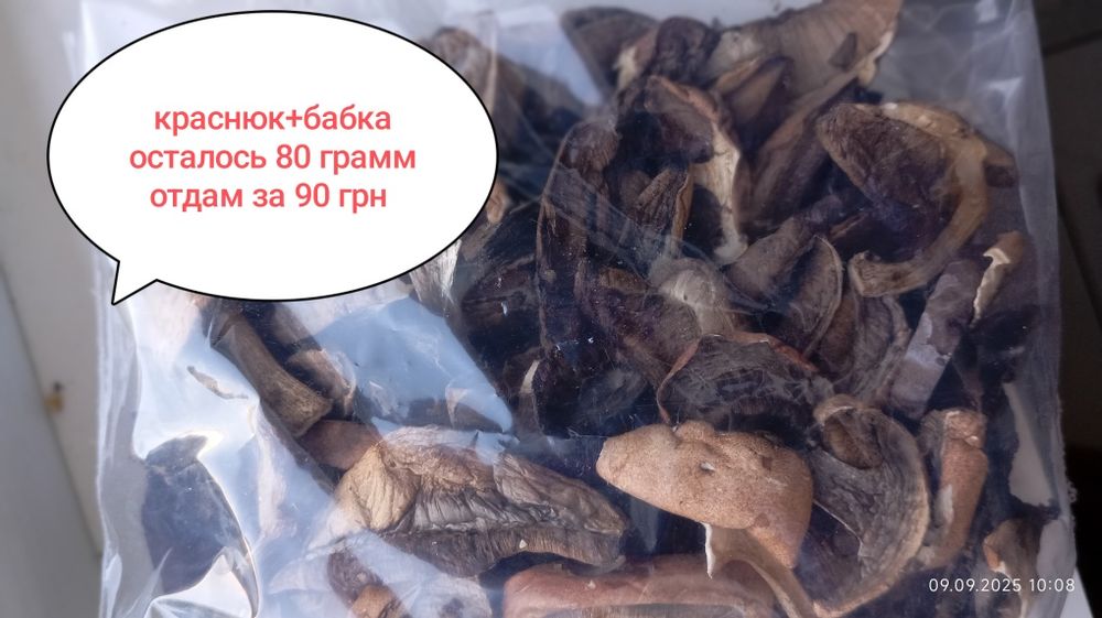 Сушеные белые грибы, лисички ,ассорти,читайте опис