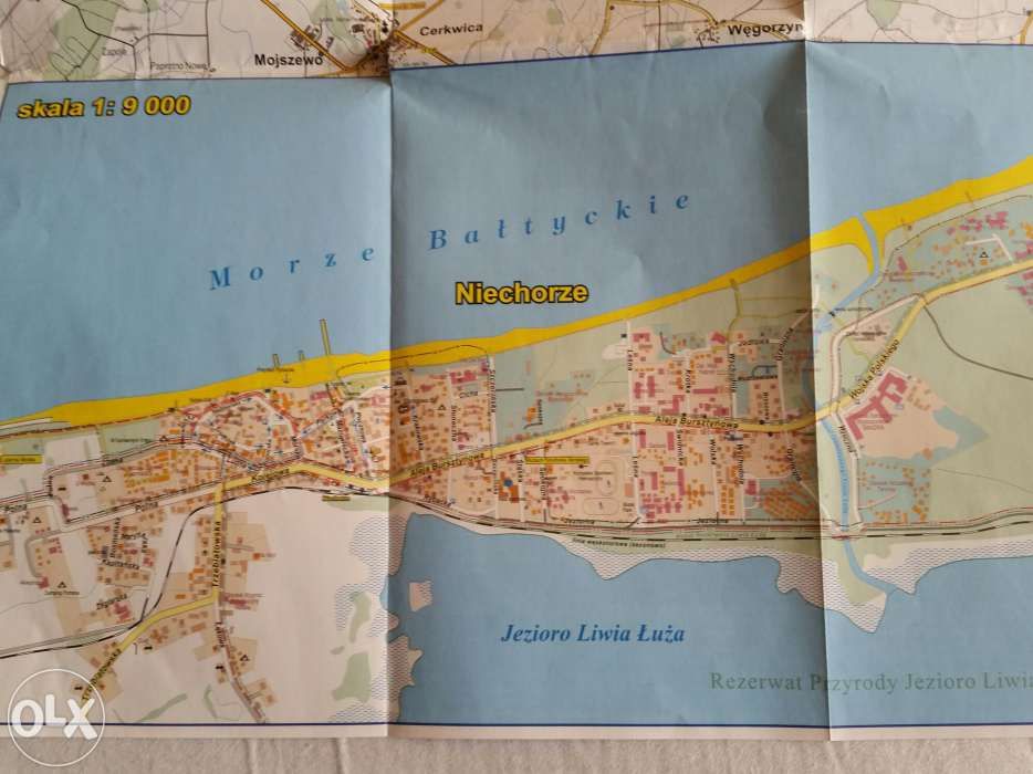 Przewodnik Wybrzeże Bałtyku Mapa Turystyczna Polskie Morze