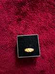 Anel de ouro amarelo unisexo 18 kilates