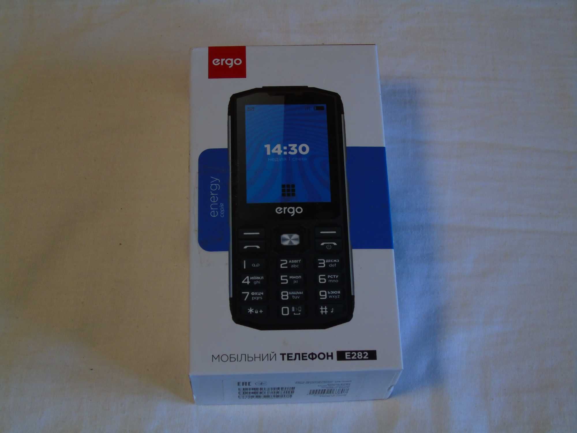 Кнопочний мобильный телефон ERGO E282 Dual Sim Black в