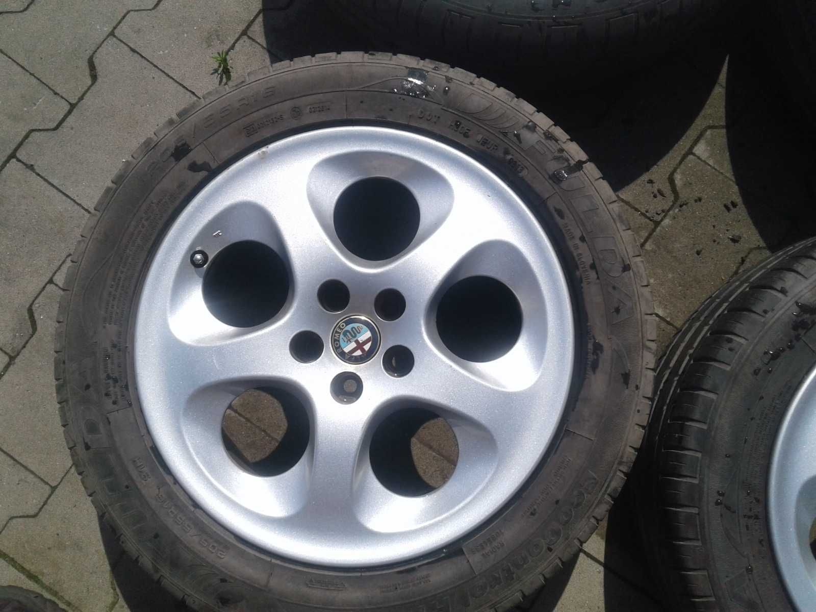 Alufelgi 16 5x98 Alfa Fiat Lancia Peugeot Opony Fulda Lato 205 55 R16