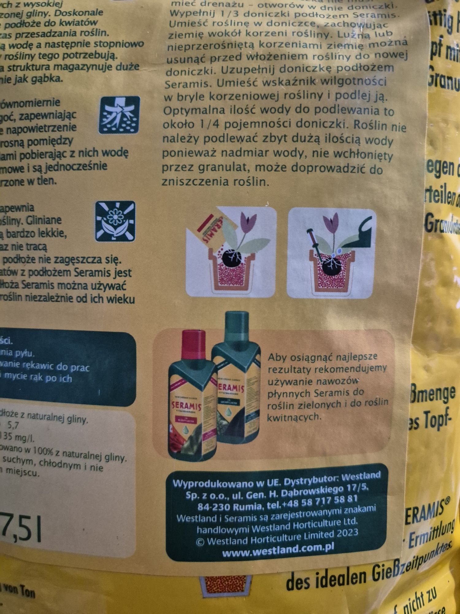 Seramis 7,5L dodatek do podłoża do roślin