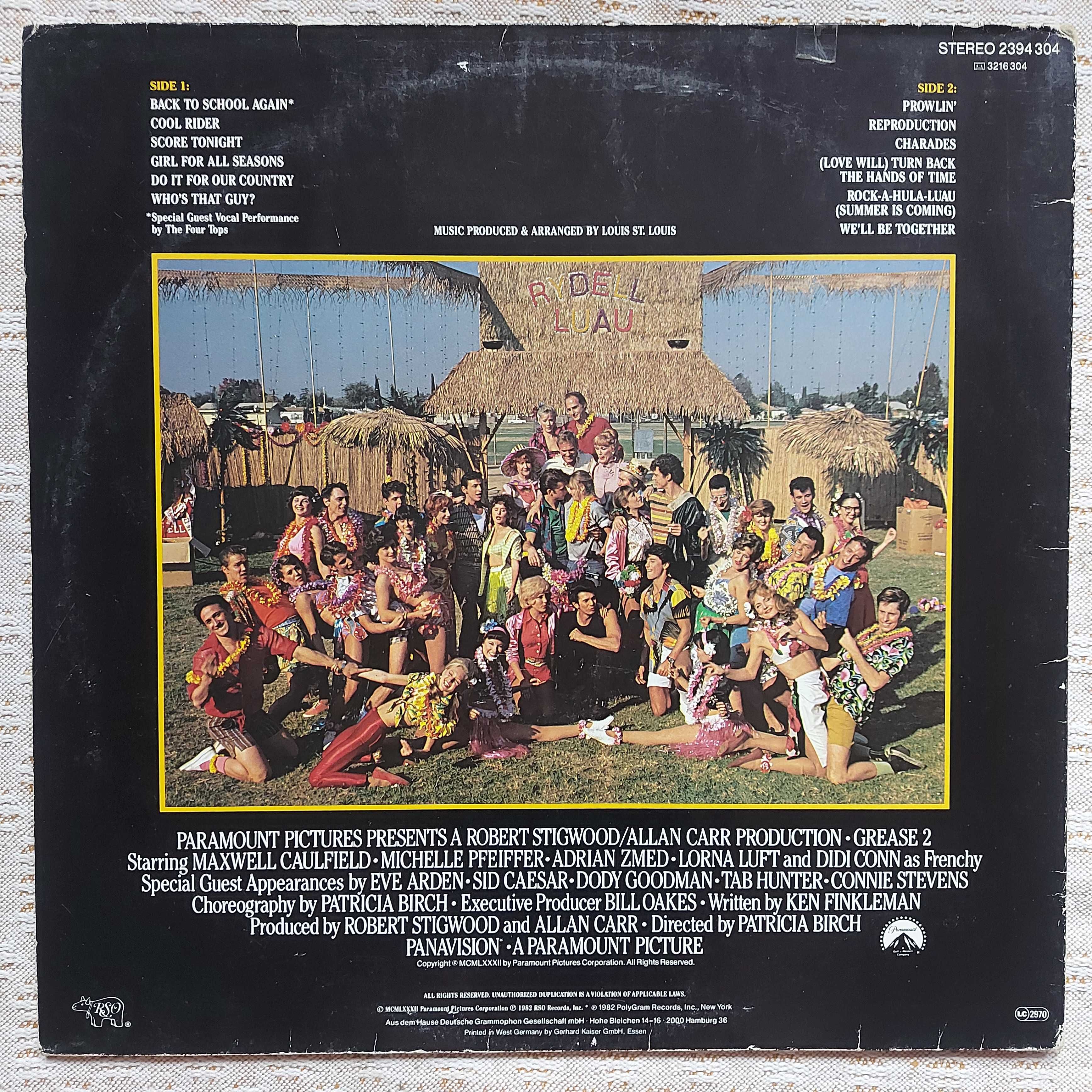 Soundtrack Grease 2 (Original Soundtrack Recording)  (VG/VG+)