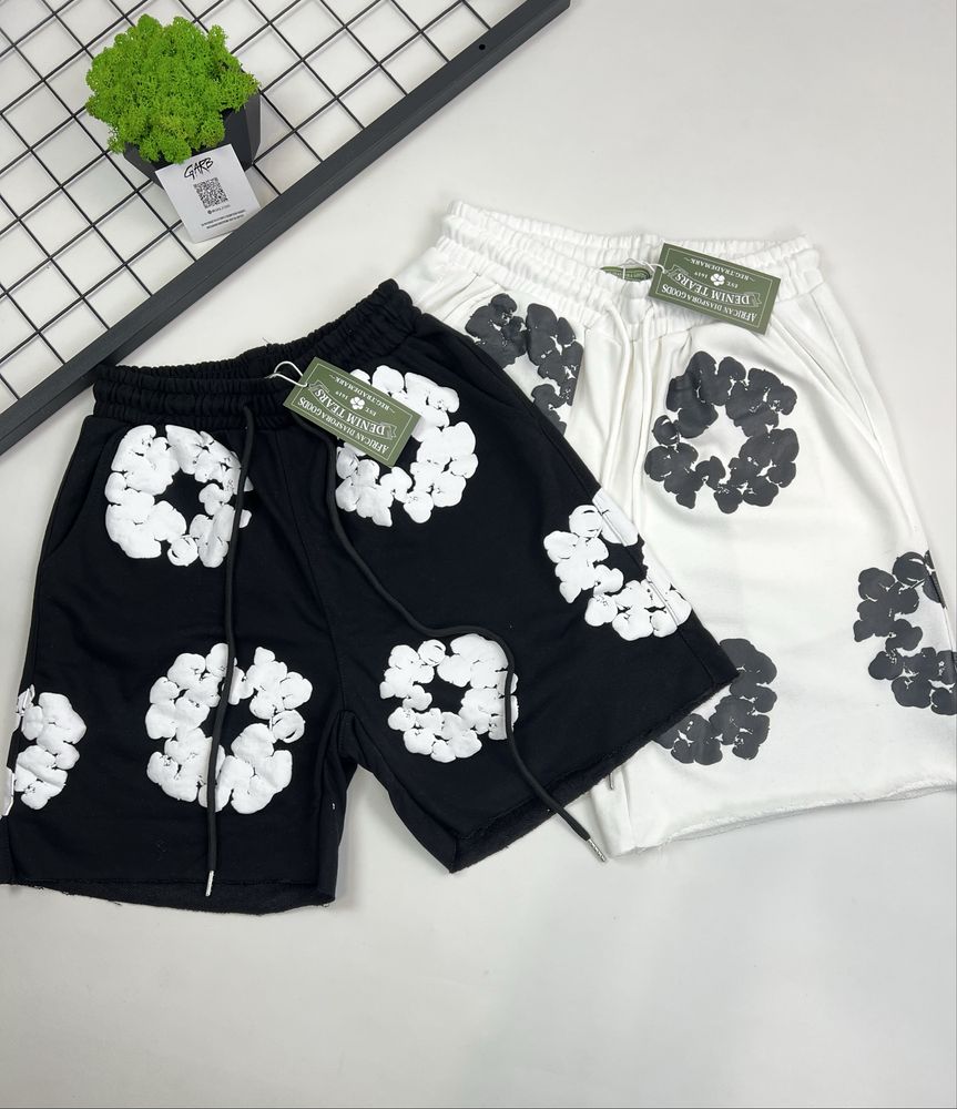 Шорти Denim Tears / Денім тірс широкі спортивні esentials palm angels