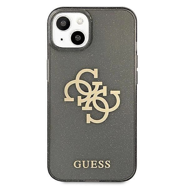Etui Guess Glitter 4G Big Logo na iPhone 13 mini - czarne